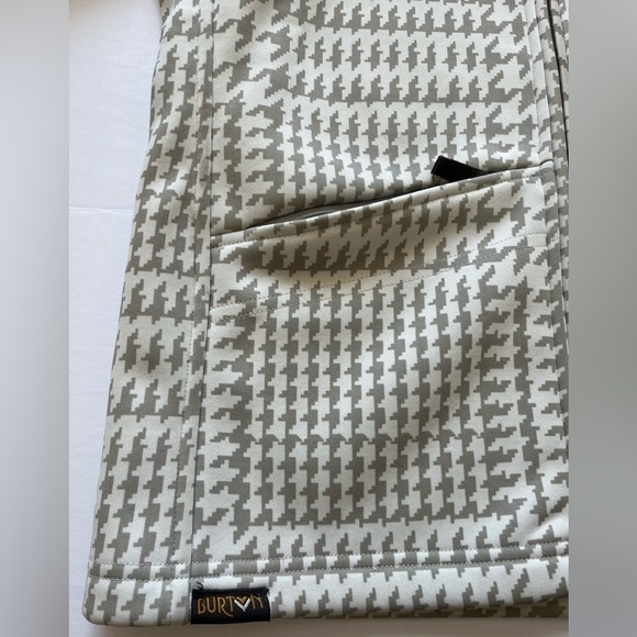 Burton Houndstooth Coat Jacket Size Medium - Picture 6 of 12